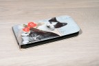 Etui Galaxy Note 2 personnalisé à clapet en cuir