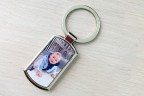 Personalized metal photo keychain