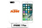 Coque iphone 7 PLUS moto KTM orange