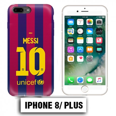 Coque iphone 8 PLUS Barcelone Messi 10