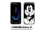 Coque Samsung J3 Mickey Noire Blanc