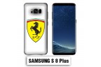 Coque Samsung S8 Plus Logo Ferrari Blanc