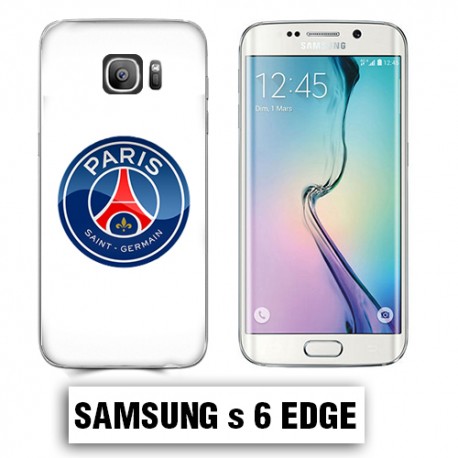 Coque Samsung S6 Edge Foot PSG logo club