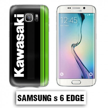 Coque Samsung S6 Edge Moto Kawasaki