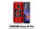 Coque Samsung S9 plus logo Air Jordan 23 Rouge