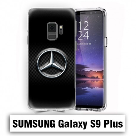 Coque Samsung S9 Plus Logo Mercedes Noire