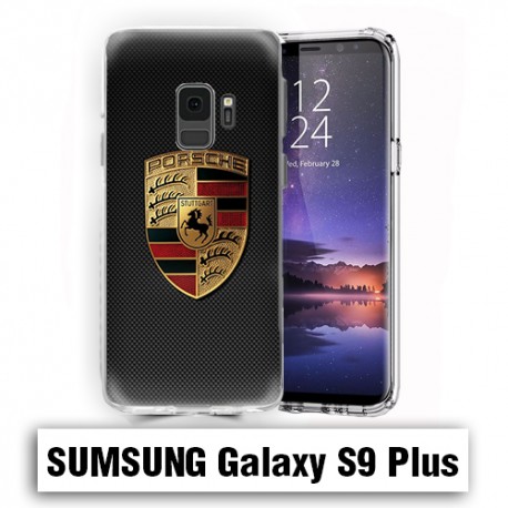 Coque Samsung S9 Plus Porsche carbone