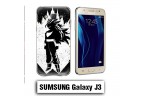 Coque Samsung J3 2016 Vegeta Super Sayen Noire et Blanc