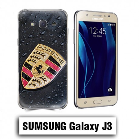 Coque Samsung J3 2016 logo Porsche 911