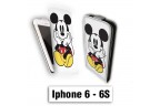 Etui cuir à rabat vertical Iphone 6 6S Mickey Disney Couleur