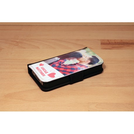 Custom iPhone X XS case with single horizontal flip