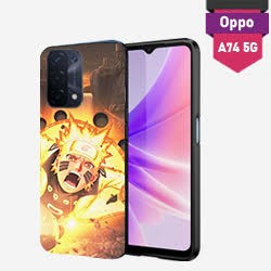 Custom Oppo A74 5G case with hard sides