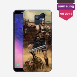 Personalized Samsung Galaxy A6 2018 case with hard sides
