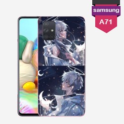 Personalized Samsung galaxy A71 case with hard sides