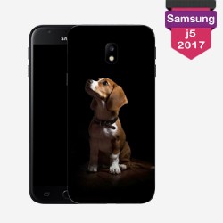 Personalized Galaxy J5 2017 case with plain lakokine hard sides