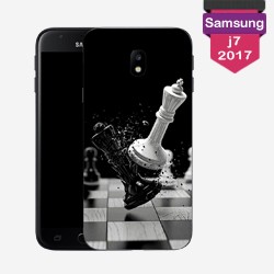 Personalized Galaxy J7 2017 case with plain lakokine hard sides