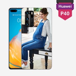 Personalized Huawei P40 hard case with plain sides