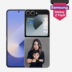 Personalisierte Samsung Galaxy Z Flip6 Hülle mit harten Seiten