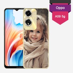 Coque Oppo A59 5G personnalisée avec côtés silicone