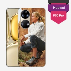 Personalisierte Huawei p50 pro Hülle mit harten Seiten